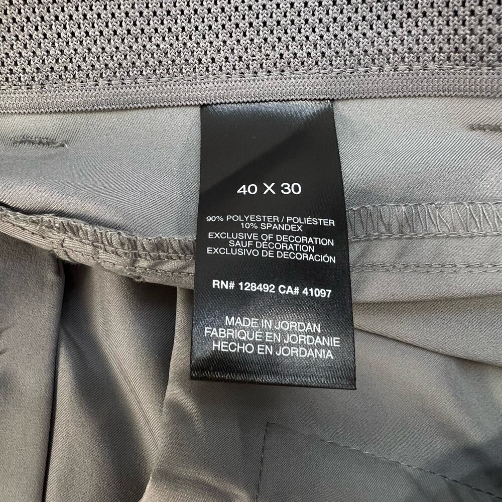 NWT Greg Norman Golf Pant Men's 40x30 Grey Ultimate Stretch Straight Leg - Picture 12 of 15